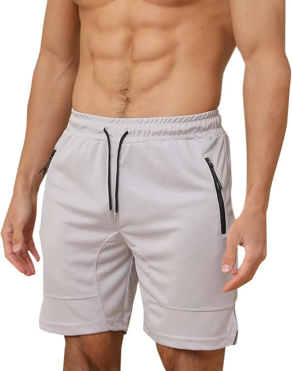 Mens Athletic Shorts Outdoor Sports Basketball Shorts Soft Casual Lightweight Quick Dry Short Shorts with Pockets