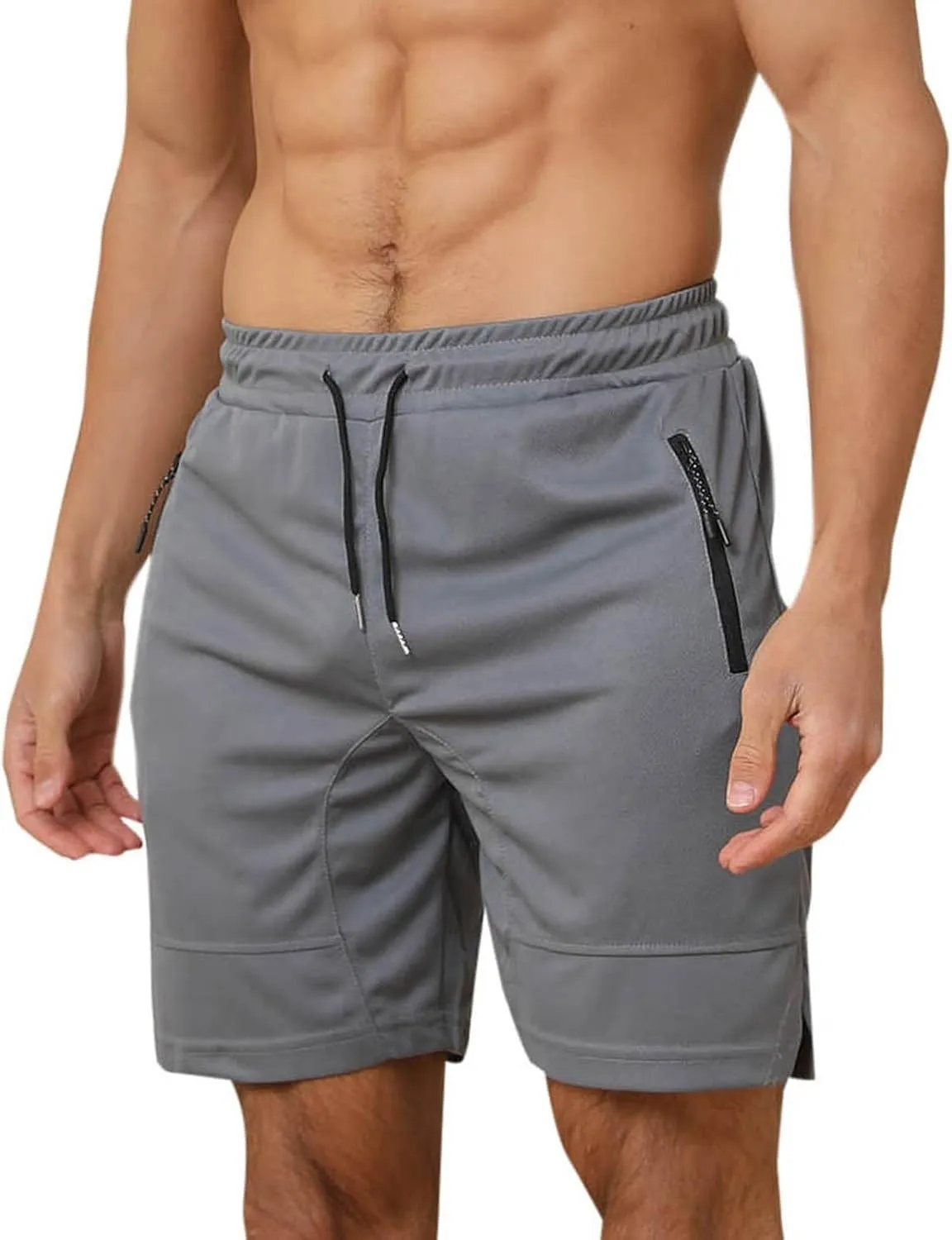 Mens Athletic Shorts Outdoor Sports Basketball Shorts Soft Casual Lightweight Quick Dry Short Shorts with Pockets
