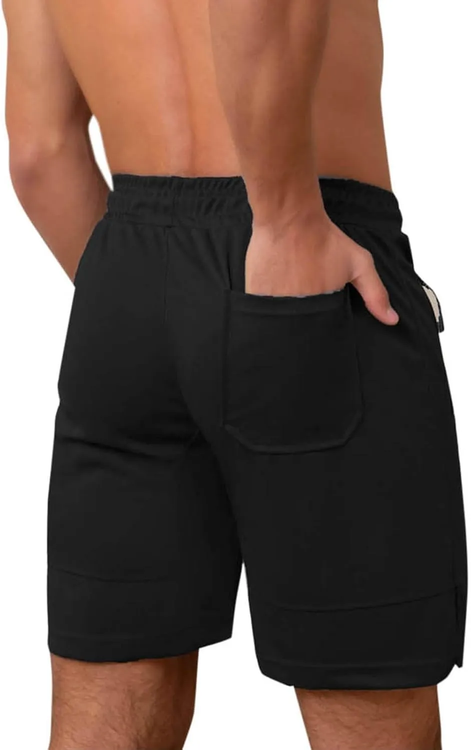 Mens Athletic Shorts Outdoor Sports Basketball Shorts Soft Casual Lightweight Quick Dry Short Shorts with Pockets