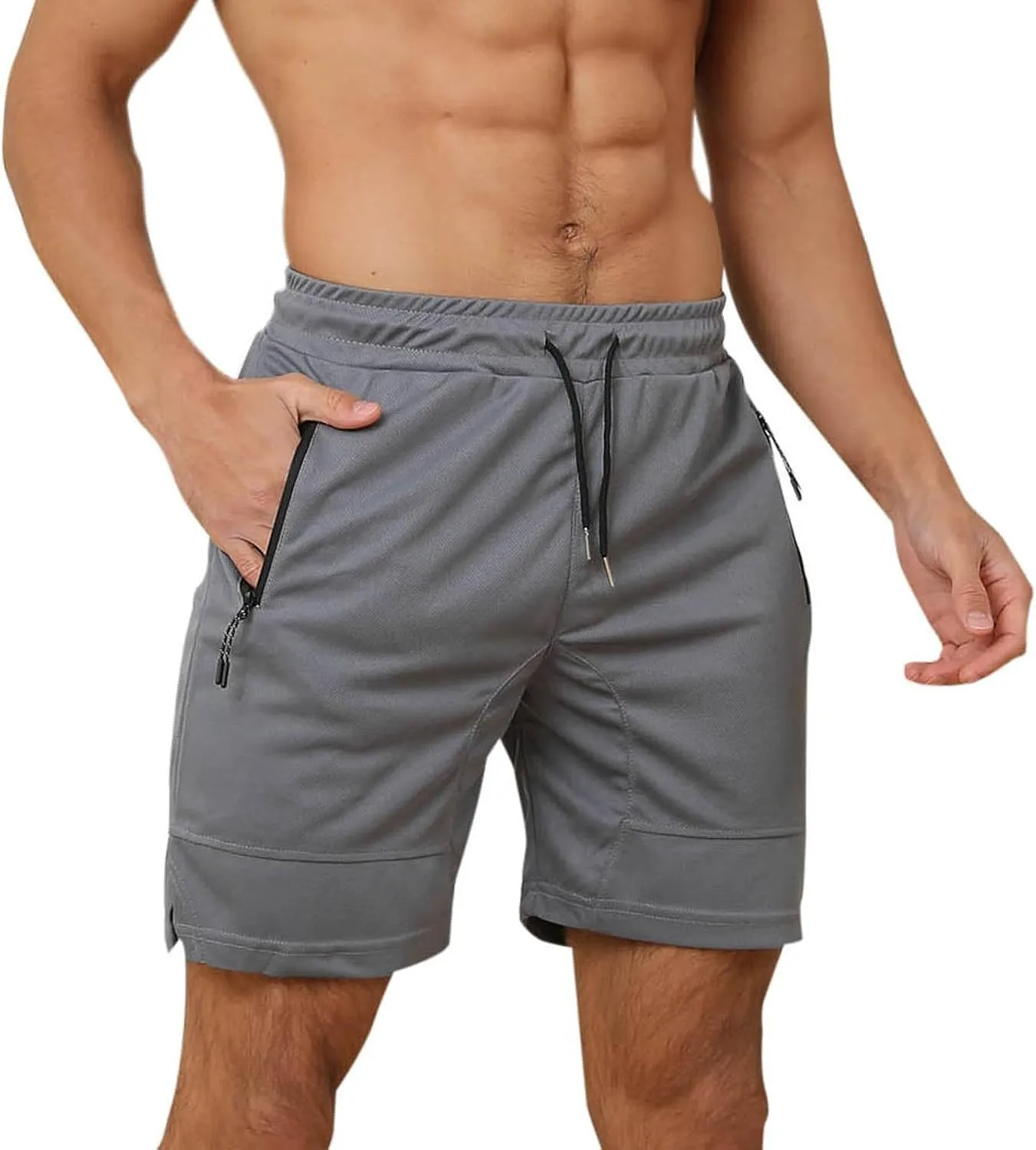 Mens Athletic Shorts Outdoor Sports Basketball Shorts Soft Casual Lightweight Quick Dry Short Shorts with Pockets