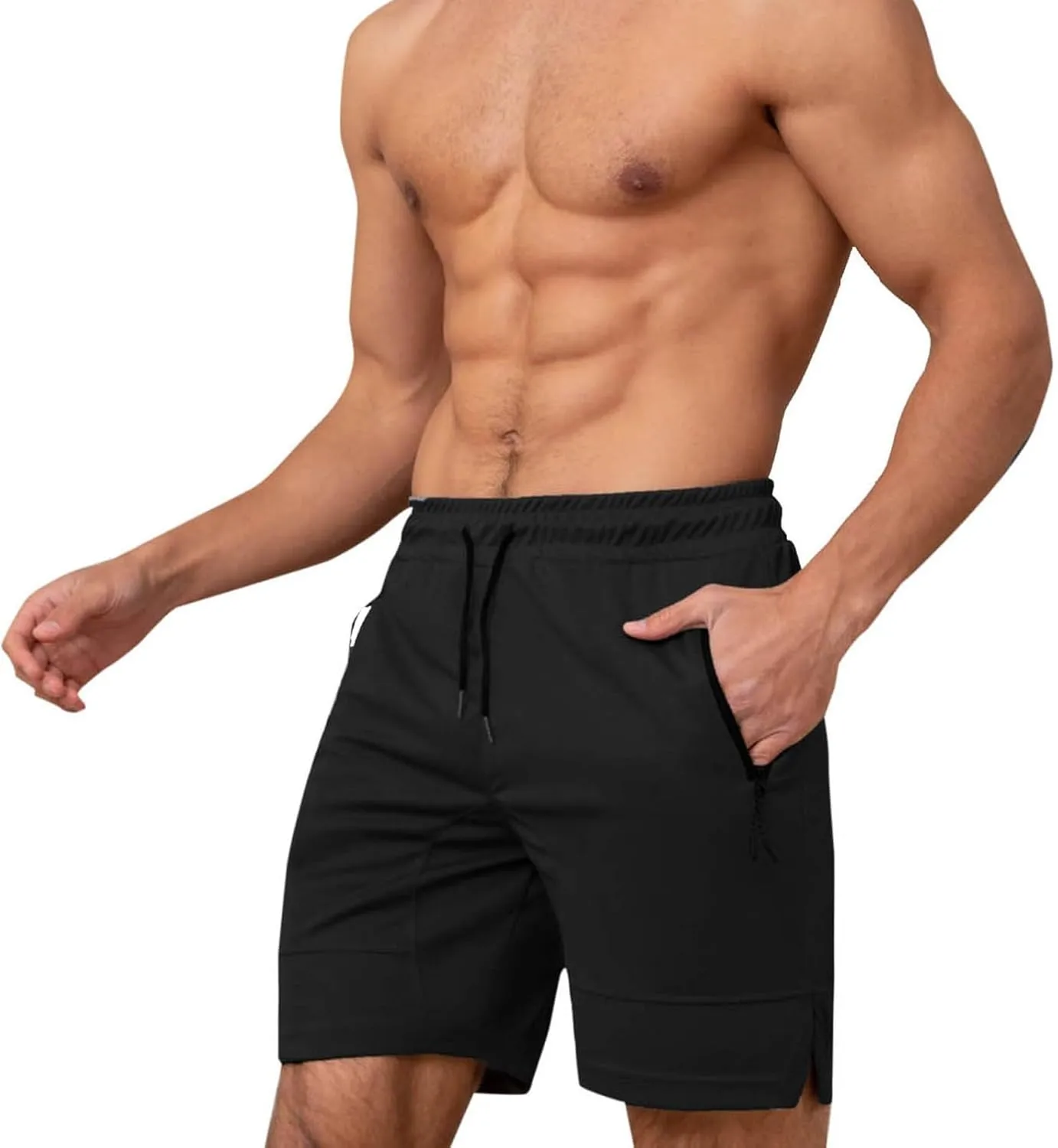 Mens Athletic Shorts Outdoor Sports Basketball Shorts Soft Casual Lightweight Quick Dry Short Shorts with Pockets