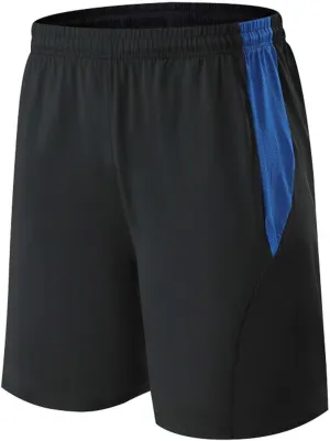 Men's Basketball Shorts Solid Color Quick Dry Athletic Shorts Stretch Elastic Waist Classic Fit Summer Shorts