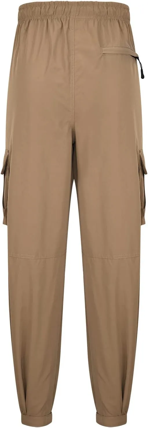 Men's Cargo Pants Casual Cotton Jogger Multi Pockets Outdoor Work Sweatpants Lightweight Drawstring Hiking Pants