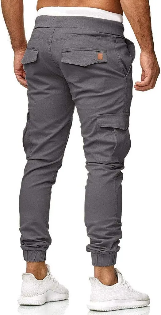 Men's Cargo Sweatpants Cotton Pants Summer Casual Pants Men's Breathable Pants Loose Straight Sweatpants for Men