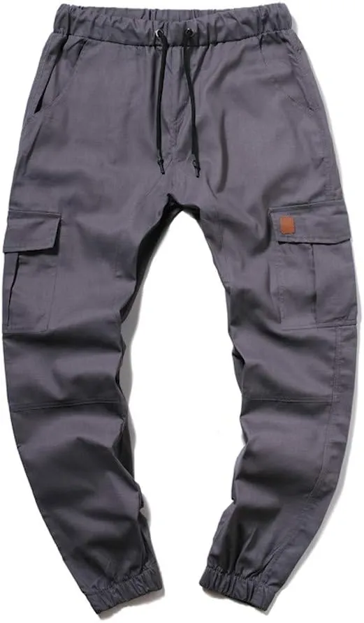 Men's Cargo Sweatpants Cotton Pants Summer Casual Pants Men's Breathable Pants Loose Straight Sweatpants for Men