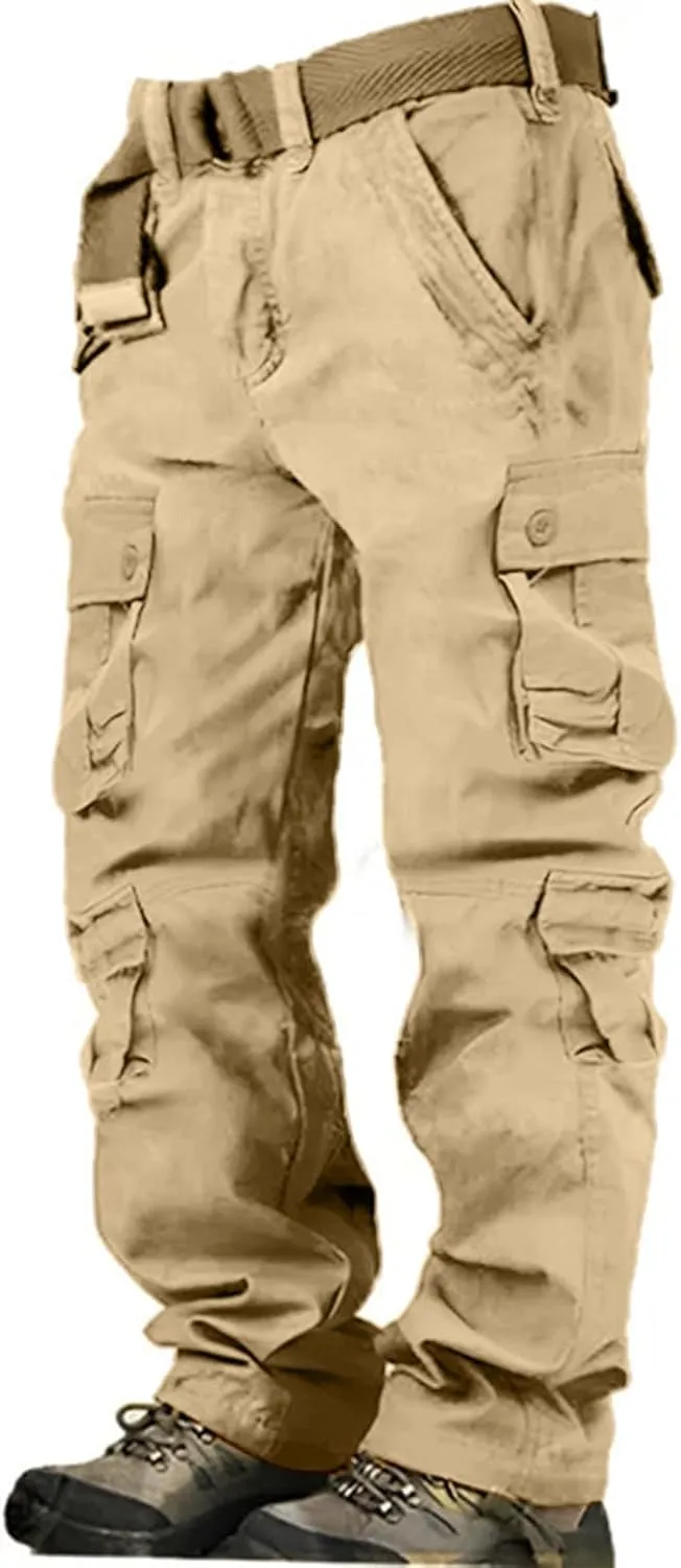 Men's Casual Cargo Pants - 2025 Loose Fit Multi-Pocket Summer Practical Outdoor Trousers.
