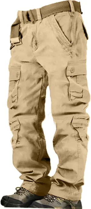 Men's Casual Cargo Pants - 2025 Loose Fit Multi-Pocket Summer Practical Outdoor Trousers.