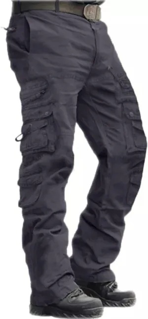 Men's Casual Cargo Pants - Loose Fit Multi-Pocket Summer Practical Outdoor Trousers.