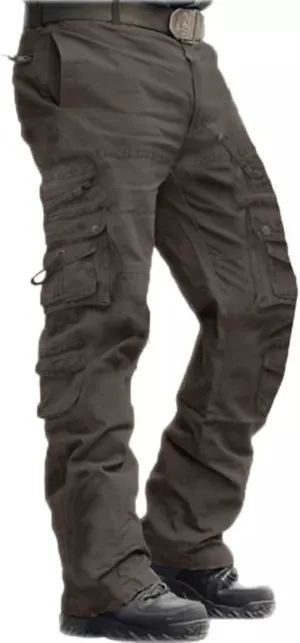 Men's Casual Cargo Pants - Loose Fit Multi-Pocket Summer Practical Outdoor Trousers.