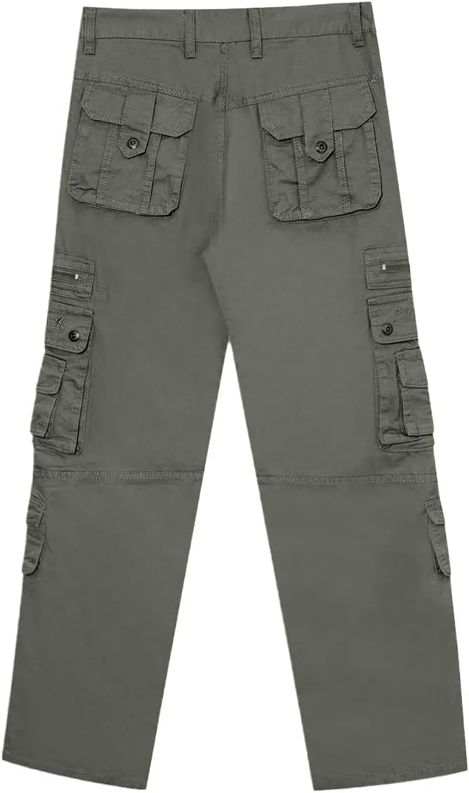 Men's Casual Cargo Pants - Loose Fit Multi-Pocket Summer Practical Outdoor Trousers.