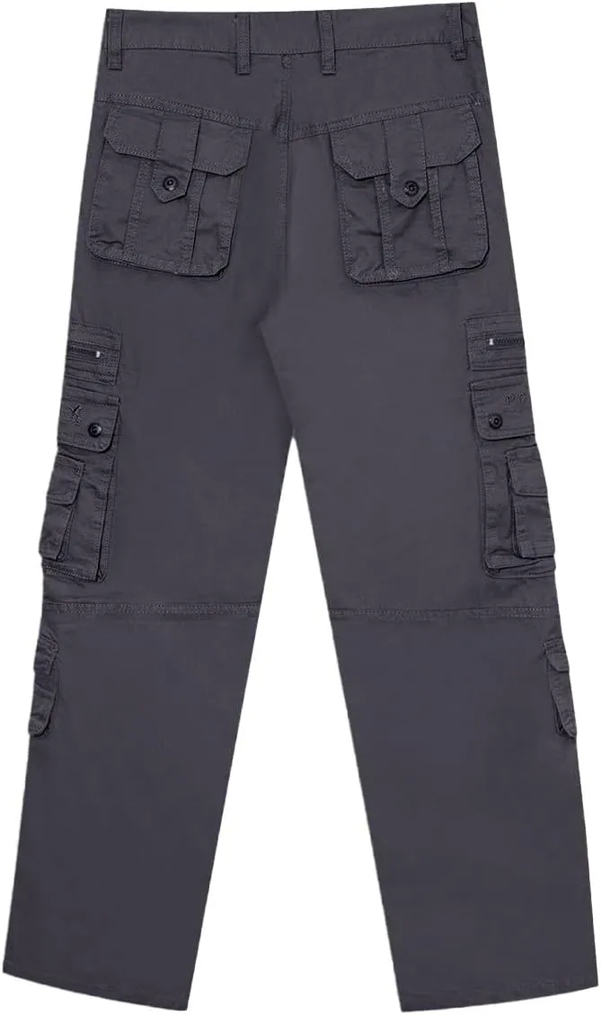 Men's Casual Cargo Pants - Loose Fit Multi-Pocket Summer Practical Outdoor Trousers.