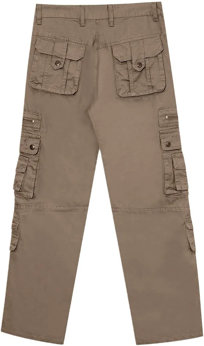 Men's Casual Cargo Pants - Loose Fit Multi-Pocket Summer Practical Outdoor Trousers.