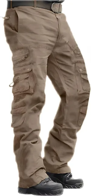 Men's Casual Cargo Pants - Loose Fit Multi-Pocket Summer Practical Outdoor Trousers.