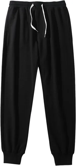 Mens Casual Sweatpants Drawstring Lightweight Joggers Lounge Pants Elastic Waistband Loose Fit Summer Pants