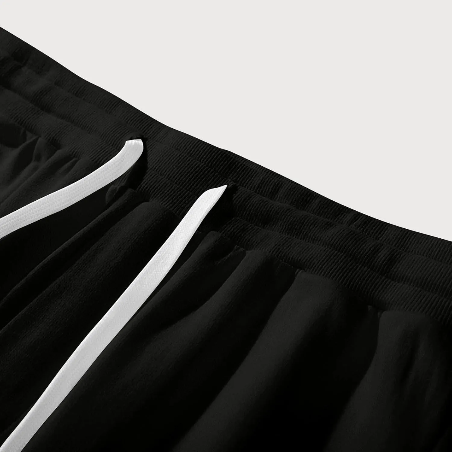 Mens Casual Sweatpants Drawstring Lightweight Joggers Lounge Pants Elastic Waistband Loose Fit Summer Pants