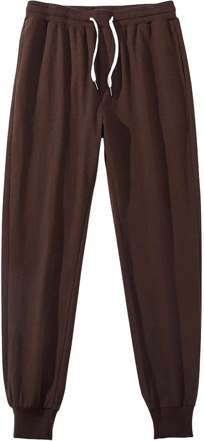 Mens Casual Sweatpants Drawstring Lightweight Joggers Lounge Pants Elastic Waistband Loose Fit Summer Pants