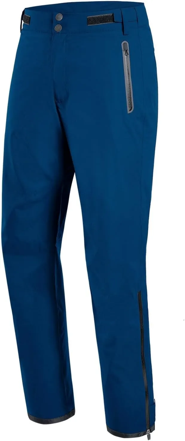 Men's Golf Pants Waterproof Comfort-Fit Rain Pants Lightweight Breathable Hiking Pants with Pockets