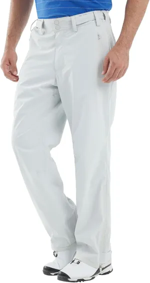 Men's Golf Pants Waterproof Comfort-Fit Rain Pants Lightweight Breathable Hiking Pants with Pockets