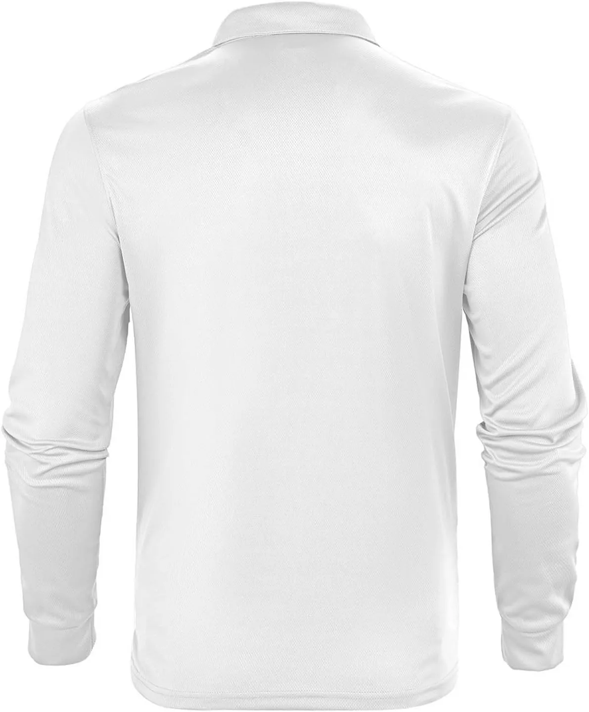 Mens Long Sleeve Polo Shirts Jersey Golf Shirt UPF 50  Quick Dry Button Casual Work Outdoor Lightweight Stylish Top
