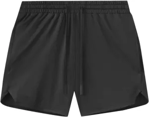 Mens Quick Dry Mesh Breathable Shorts, Drawstring Zipper Pockets Athletic Running Short, 3 Inch Workout Gym Shorts