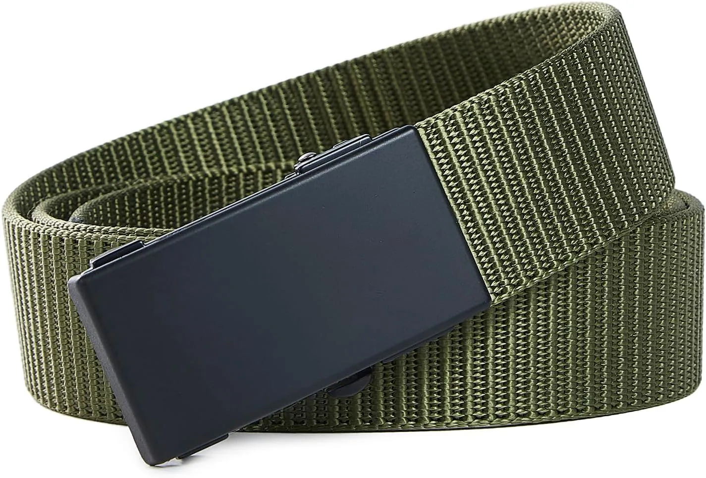 Men's Ratchet Web Belts,Outdoors Hiking Tactical Belt for Men,Nylon No Holes Golf Belts with Automatic Buckle