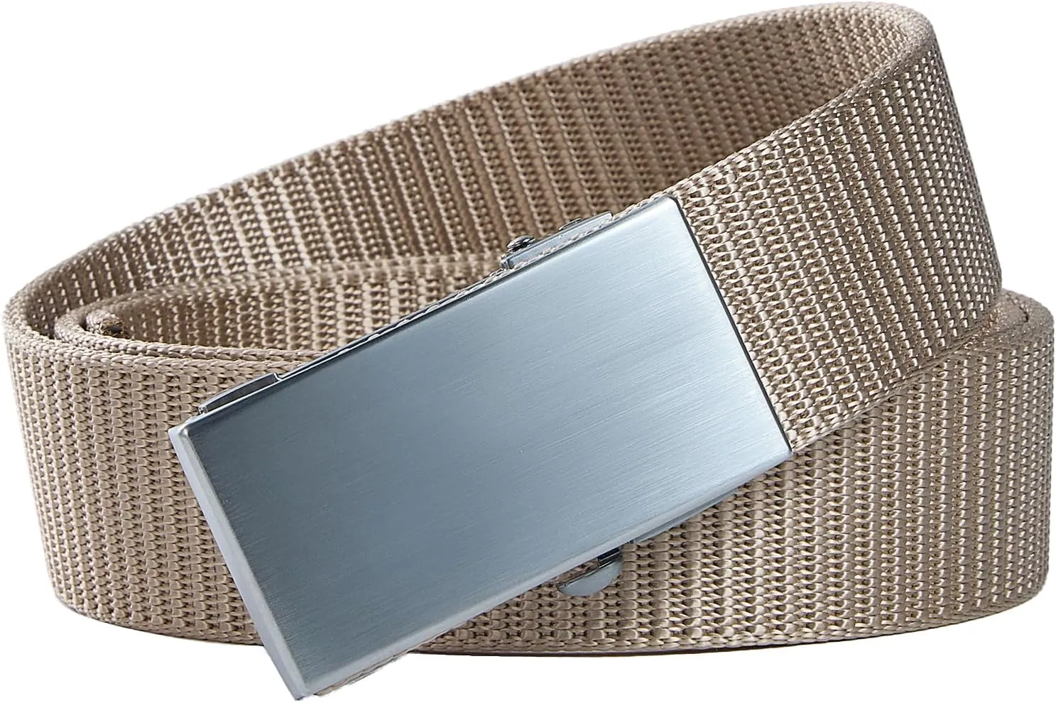 Men's Ratchet Web Belts,Outdoors Hiking Tactical Belt for Men,Nylon No Holes Golf Belts with Automatic Buckle