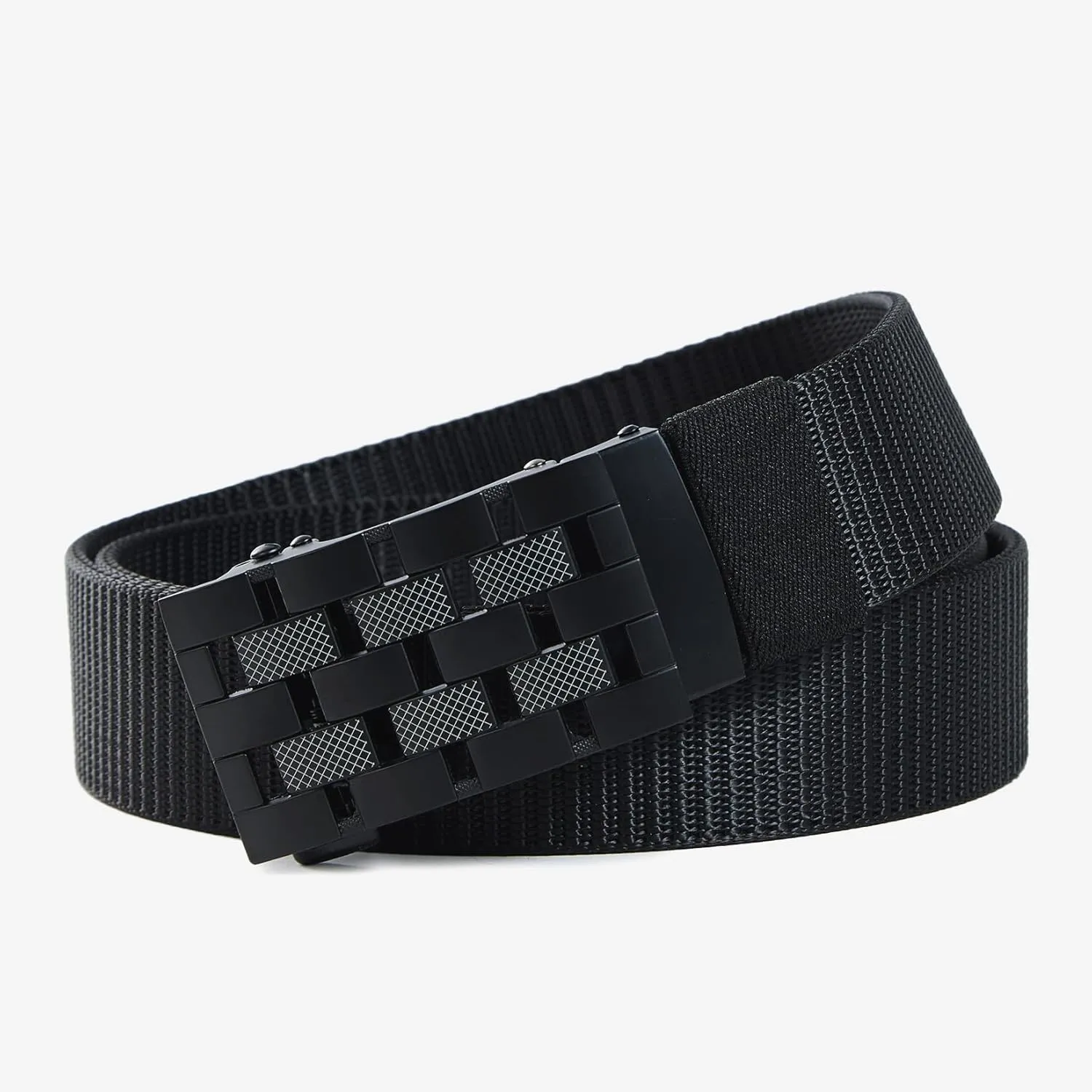Men's Ratchet Web Belts,Outdoors Hiking Tactical Belt for Men,Nylon No Holes Golf Belts with Automatic Buckle