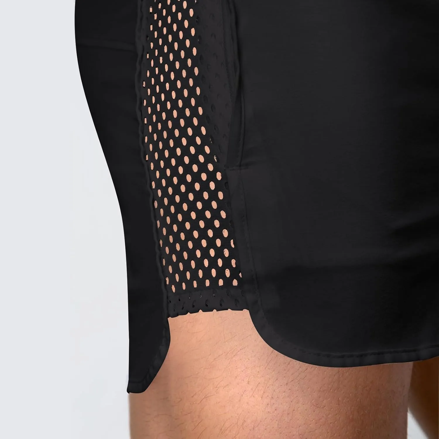 Men's Running Workout Shorts Quick Dry Gym Bodybuilding Athletic Shorts with Pockets Drawstring Elastic Waist 3'' Shorts