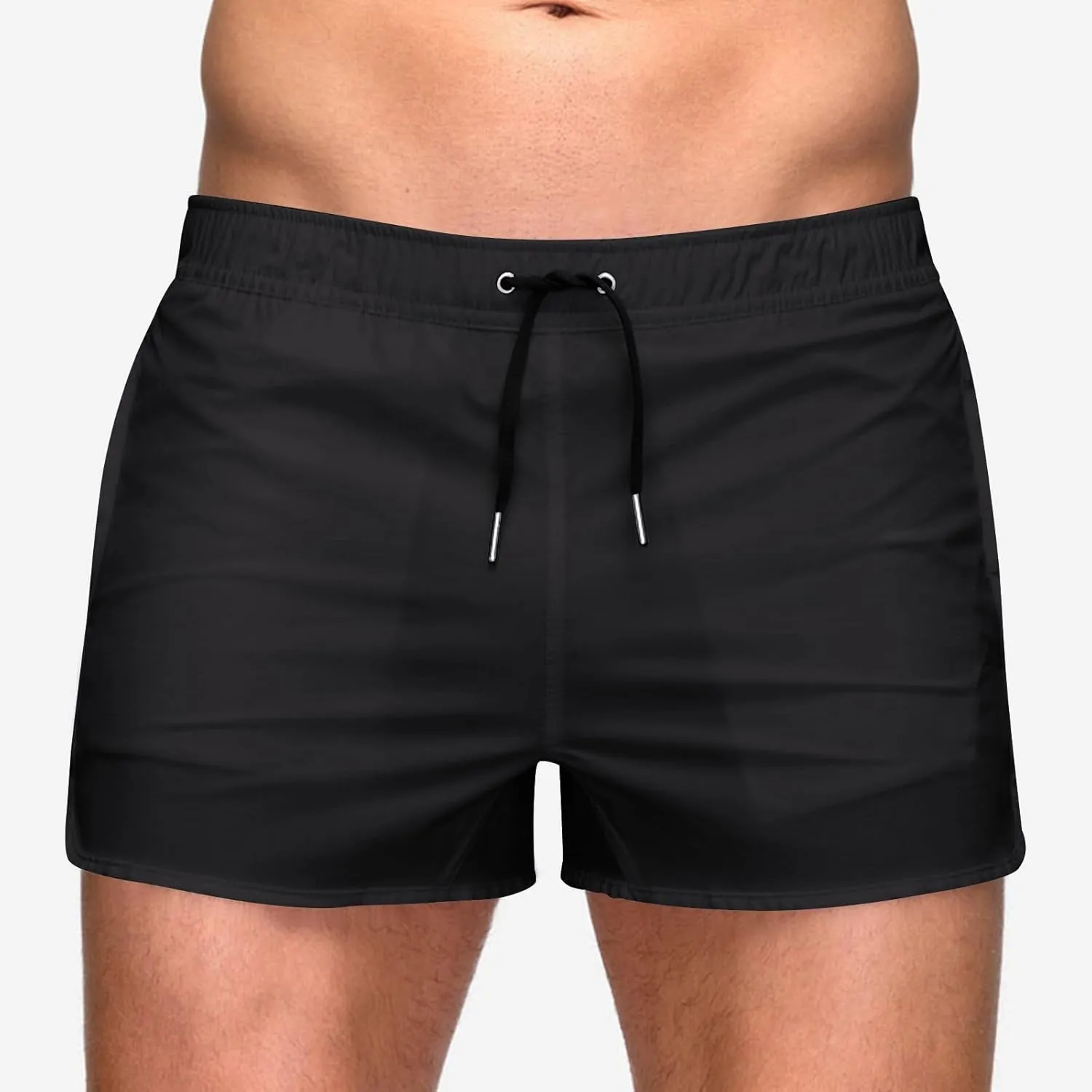 Men's Running Workout Shorts Quick Dry Gym Bodybuilding Athletic Shorts with Pockets Drawstring Elastic Waist 3'' Shorts