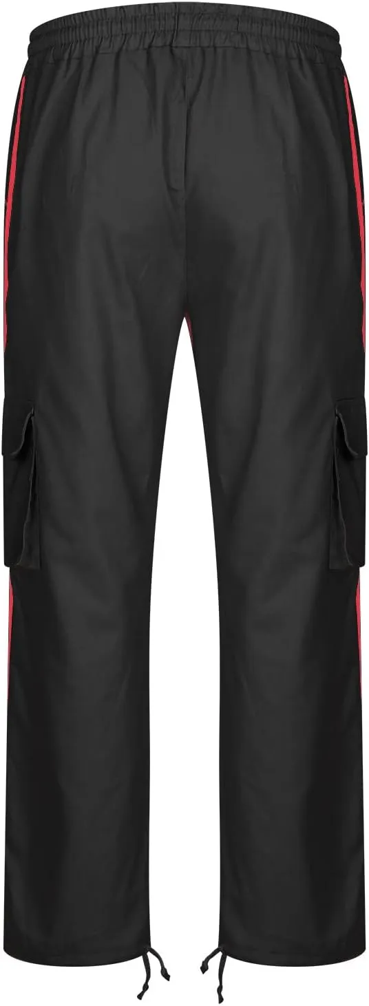 Men's Wild Cargo Pants Lightweight Tactical Pant Outdoor Hiking Jogger Loose Fit Wide Leg Pants with Multi Pockets