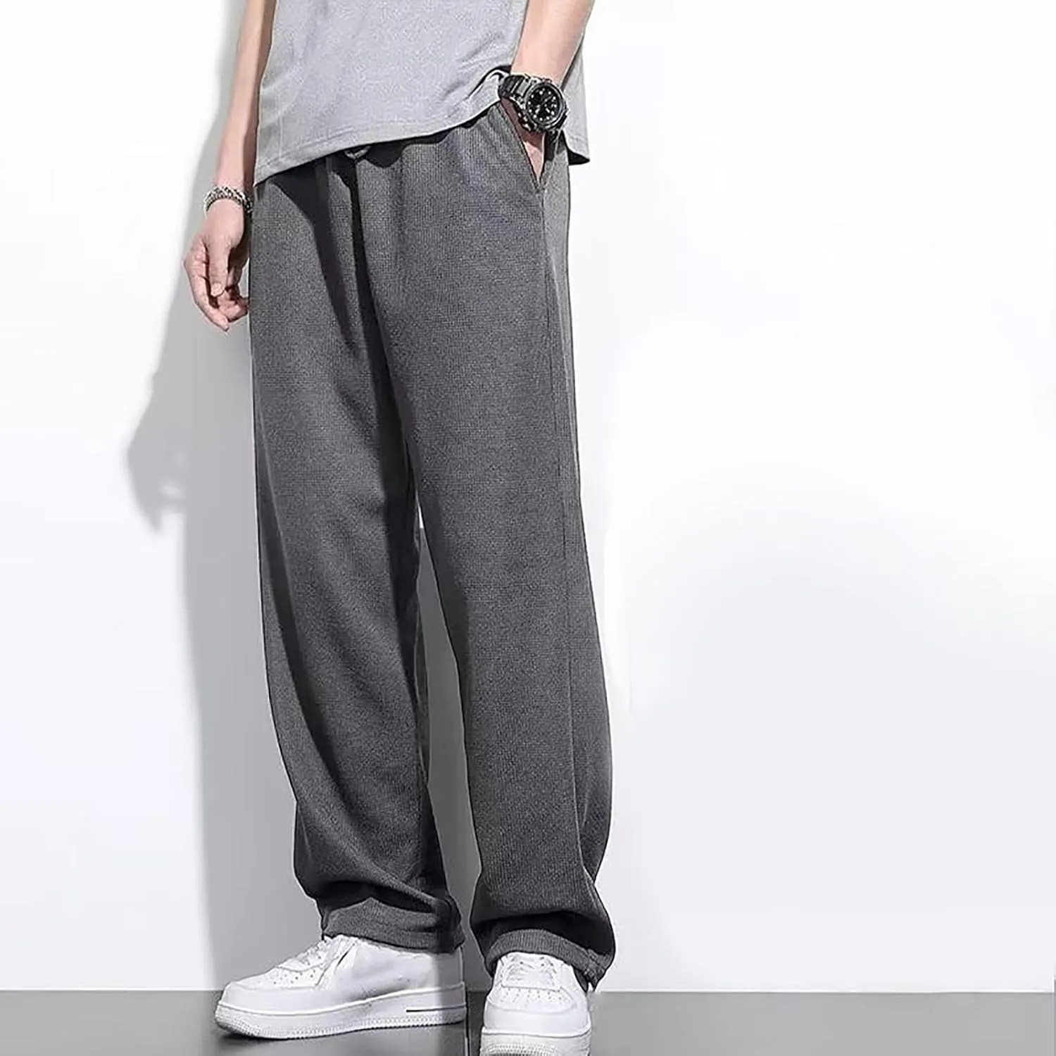 Mens Y2k Joggers Hip Hop Baggy Star Pants Straight Leg Joggers Harajuku Graphic Jeans Streetwear Relaxed Fit Trousers