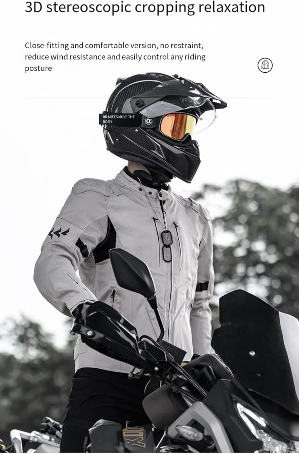 Motorcycle Riding ClothesRoad Protective Racing SuitsSummer Breathable Motorcycle Gear Men's Jacket Set