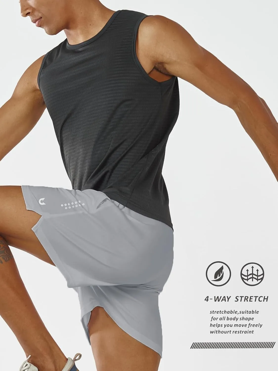 NORTHYARD Men's 5"/7"/10" Athletic Basketball Shorts Workout Gym Quick Dry Shorts Lightweight Mesh Running Shorts Tennis