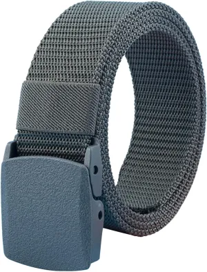 Nylon Belt 1.5" Men Tactical Webbing Plastic Buckle Work Belts