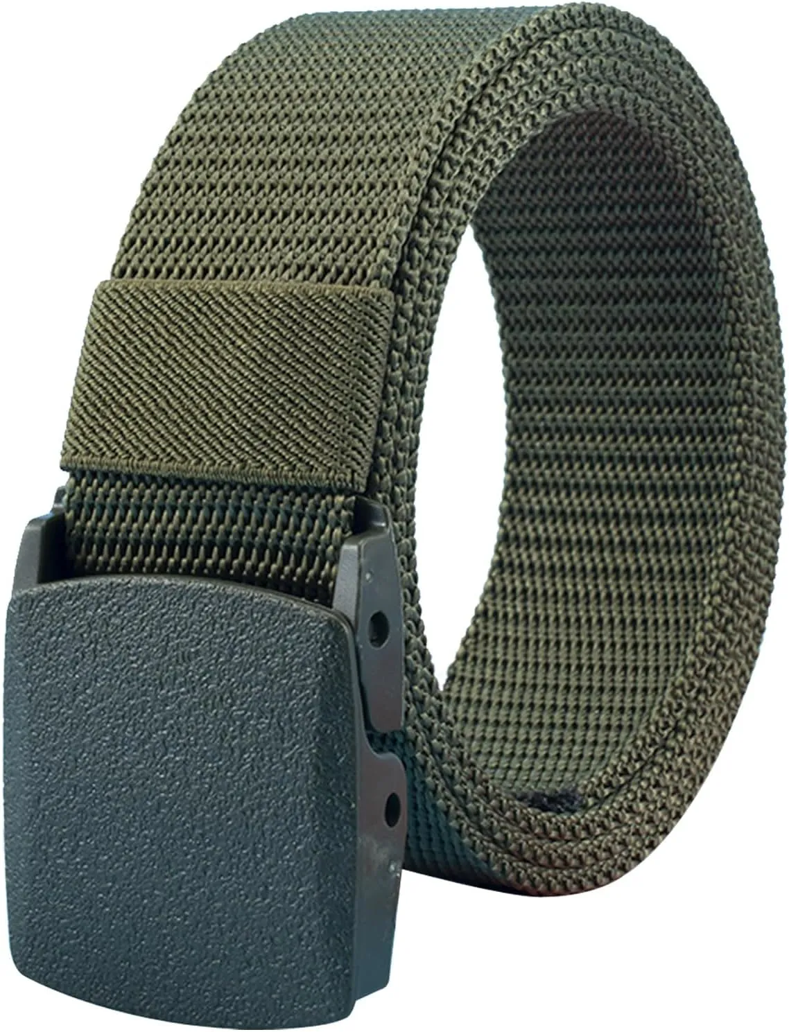 Nylon Belt 1.5" Men Tactical Webbing Plastic Buckle Work Belts