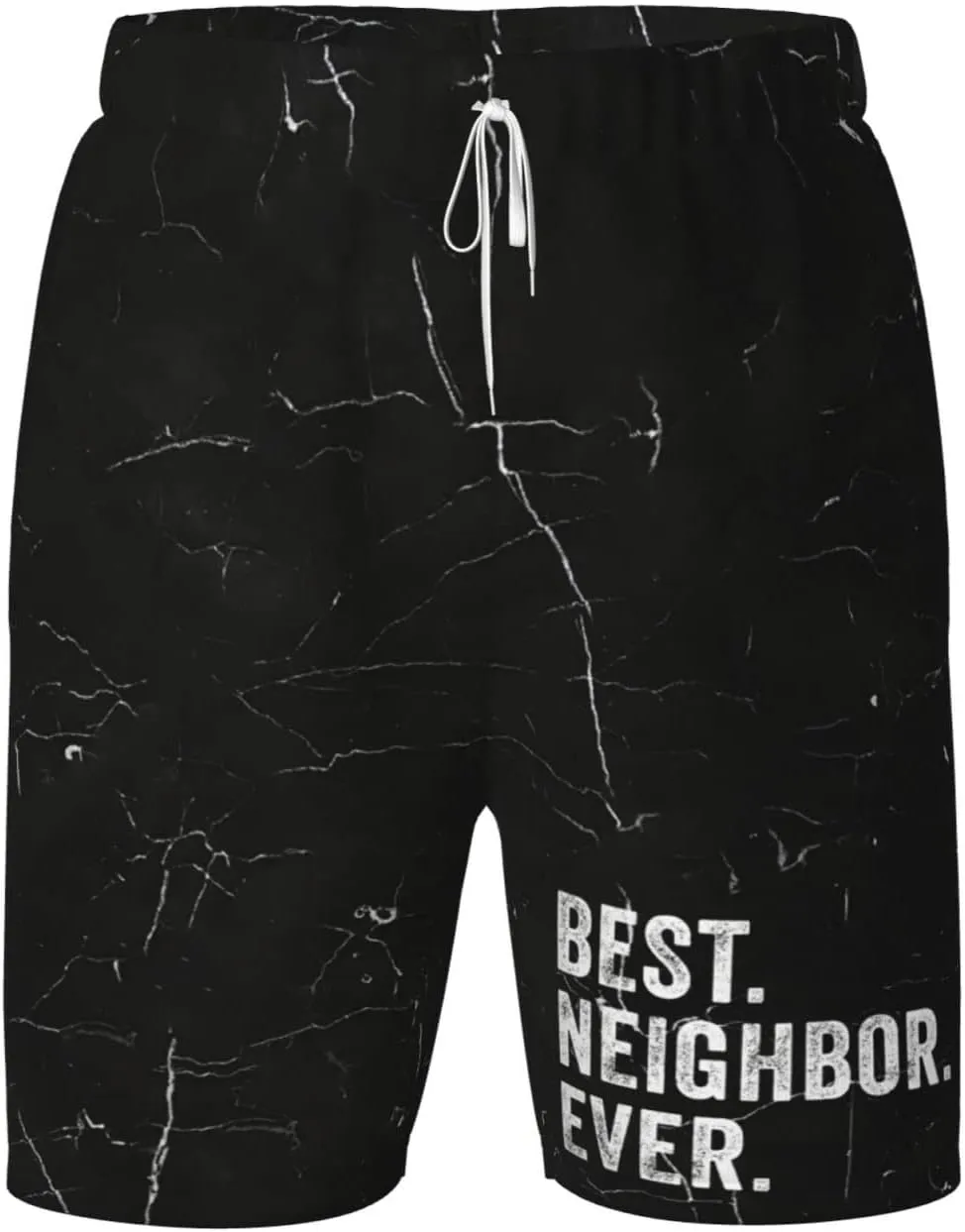 ONVOWO Best-Neighbor-Ever-Gifts Boys Athletic Hiking Shorts Quick Dry Workout Shorts Gym Running Shorts Basketball Training White-S