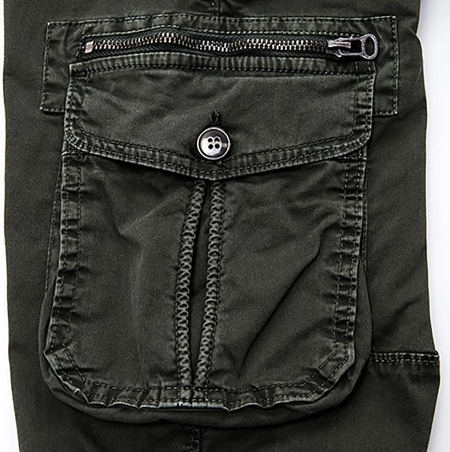 Parachute Pants for Men Lightweight Tactical Cargo Pants with Multi Pockets Casual Loose Hiking Trouser Outdoor