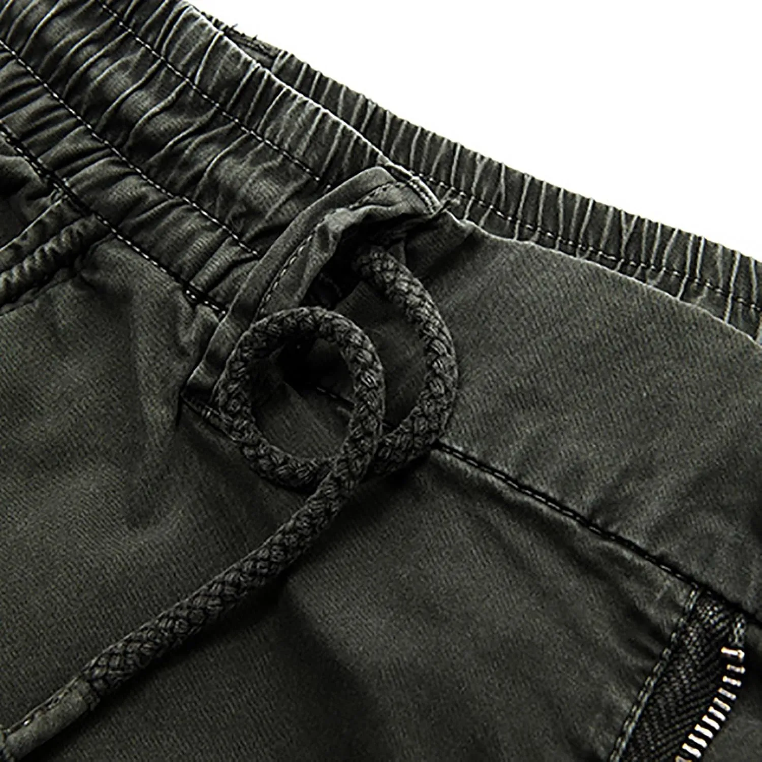Parachute Pants for Men Lightweight Tactical Cargo Pants with Multi Pockets Casual Loose Hiking Trouser Outdoor