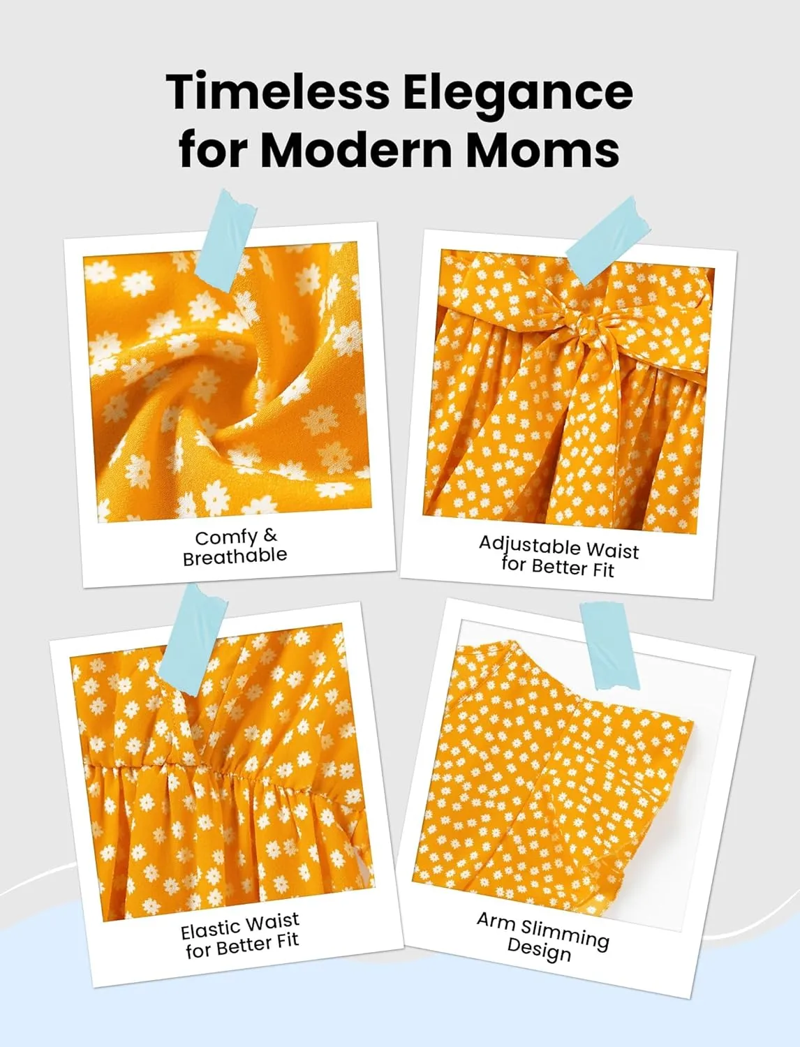 PATPAT Matching Mommy and Me Dresses Outfits Ruffle Flutter Sleeve Polka Dot Pattern Vacation Dresses