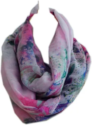 patterned Infinity Loop Scarf Cowl