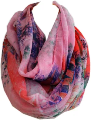 patterned Infinity Loop Scarf Cowl