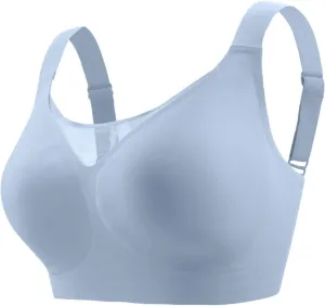 Plunge V Mesh Push up Bras for Women No Underwire Wireless Bras Full Coverage Bralette Seamless T Shirt Everyday Bra
