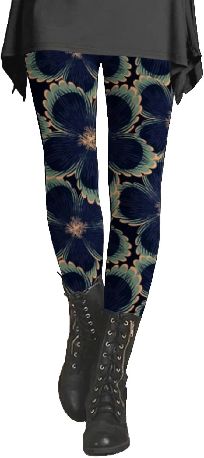 Print Soft Leggings for Women Dressy Print Pants for Women Evening Party Womens Valentine Leggings
