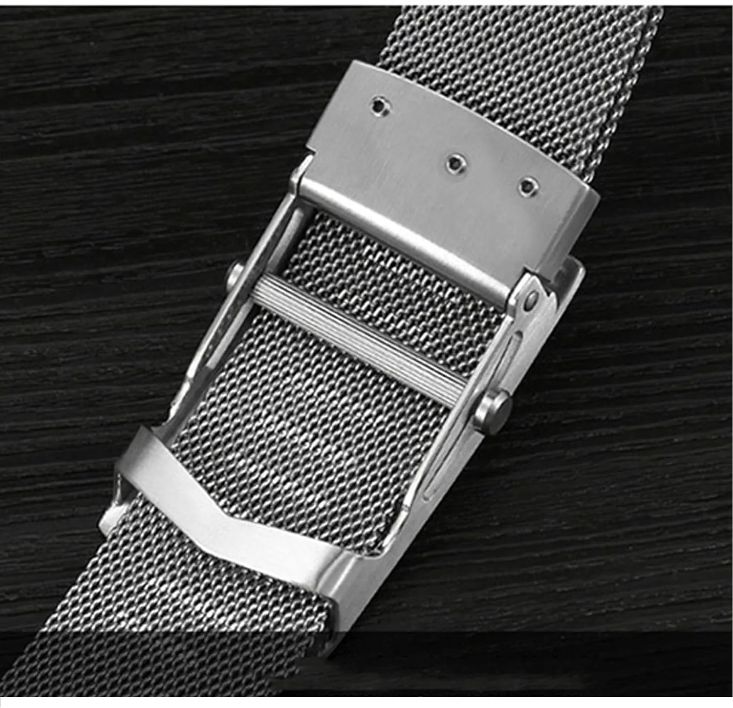 Ratchet Belts for Men Stainless Steel,No Leather Metal Braided Magnetic Belt with Roller Buckle