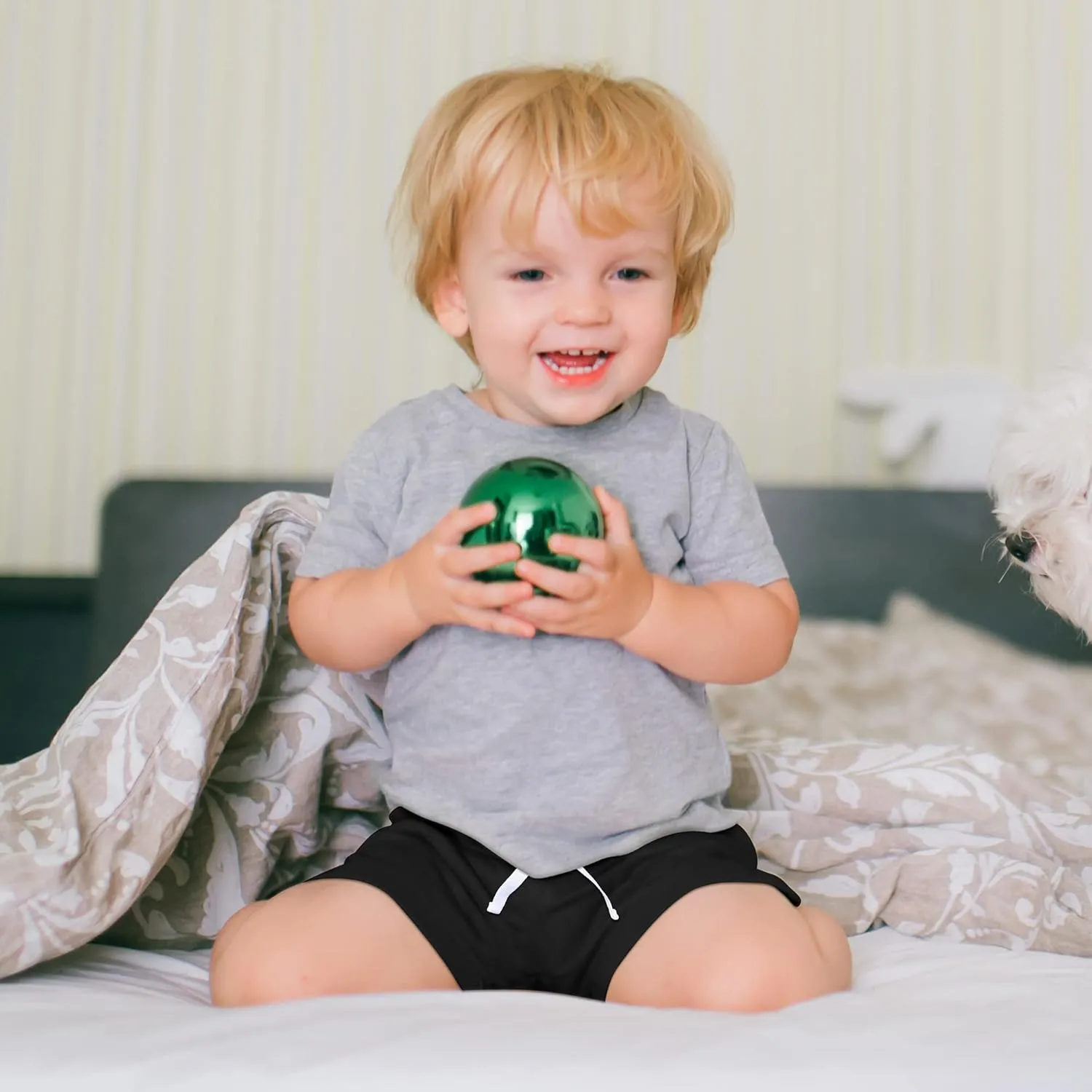 Resinta 4 Pack Baby Boys' Cotton Shorts Baby Casual Shorts Soft Toddler Baby Boys' Pull-On Shorts