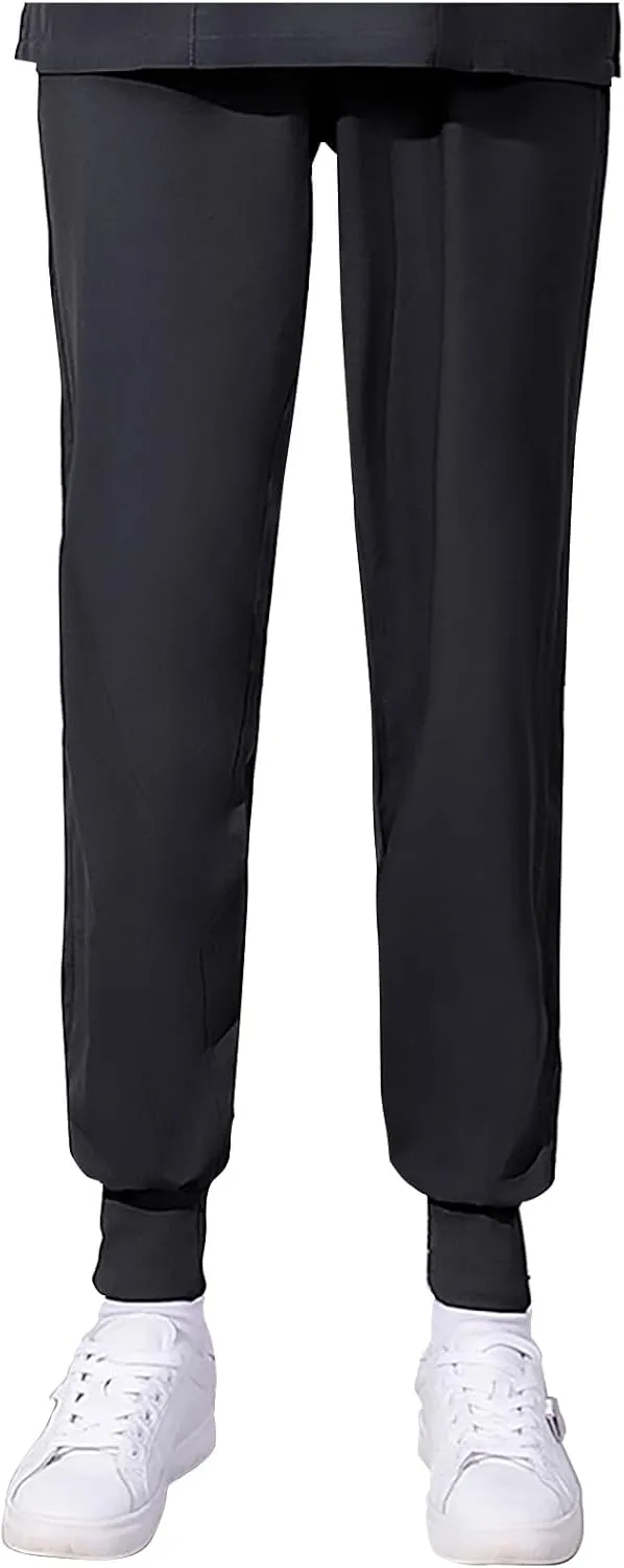 Scrub Pants for Women Straight Leg Sweatpants Joggers Casual Loose Work Trouser Full Length Comfy Nurse Dress Pants