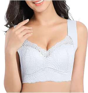 Seamless Bras for Women Padded No Underwire Bras Lace Breathable Push Up Bralette Comfort Bra