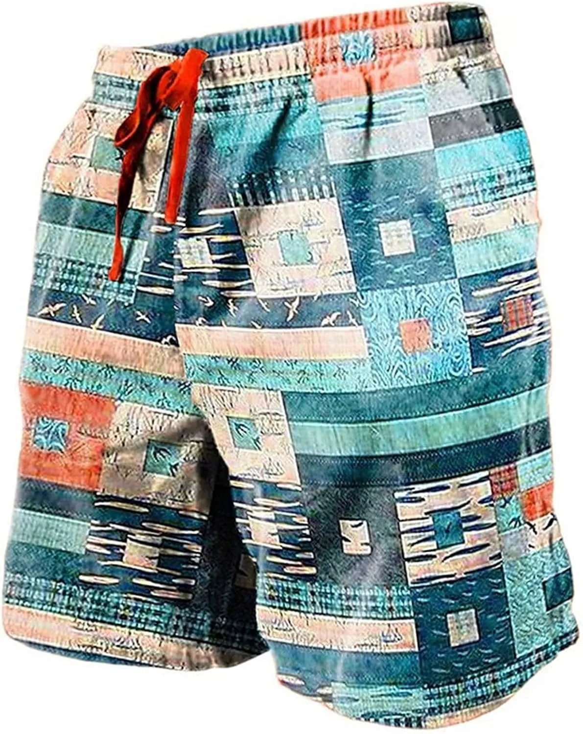 Shorts for Men Casual Summer Waist Drawstring Shorts High with Pockets Elastic Men's Pants Men's Shorts Athletic