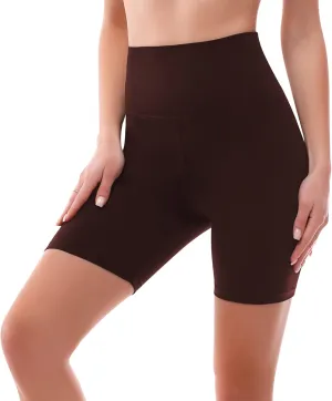 SINOPHANT High Waisted Women Biker Shorts - 6” Buttery Soft Elastic Tummy Control Shorts for Gym, Yoga, Workout