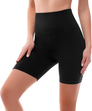 SINOPHANT High Waisted Women Biker Shorts - 6” Buttery Soft Elastic Tummy Control Shorts for Gym, Yoga, Workout